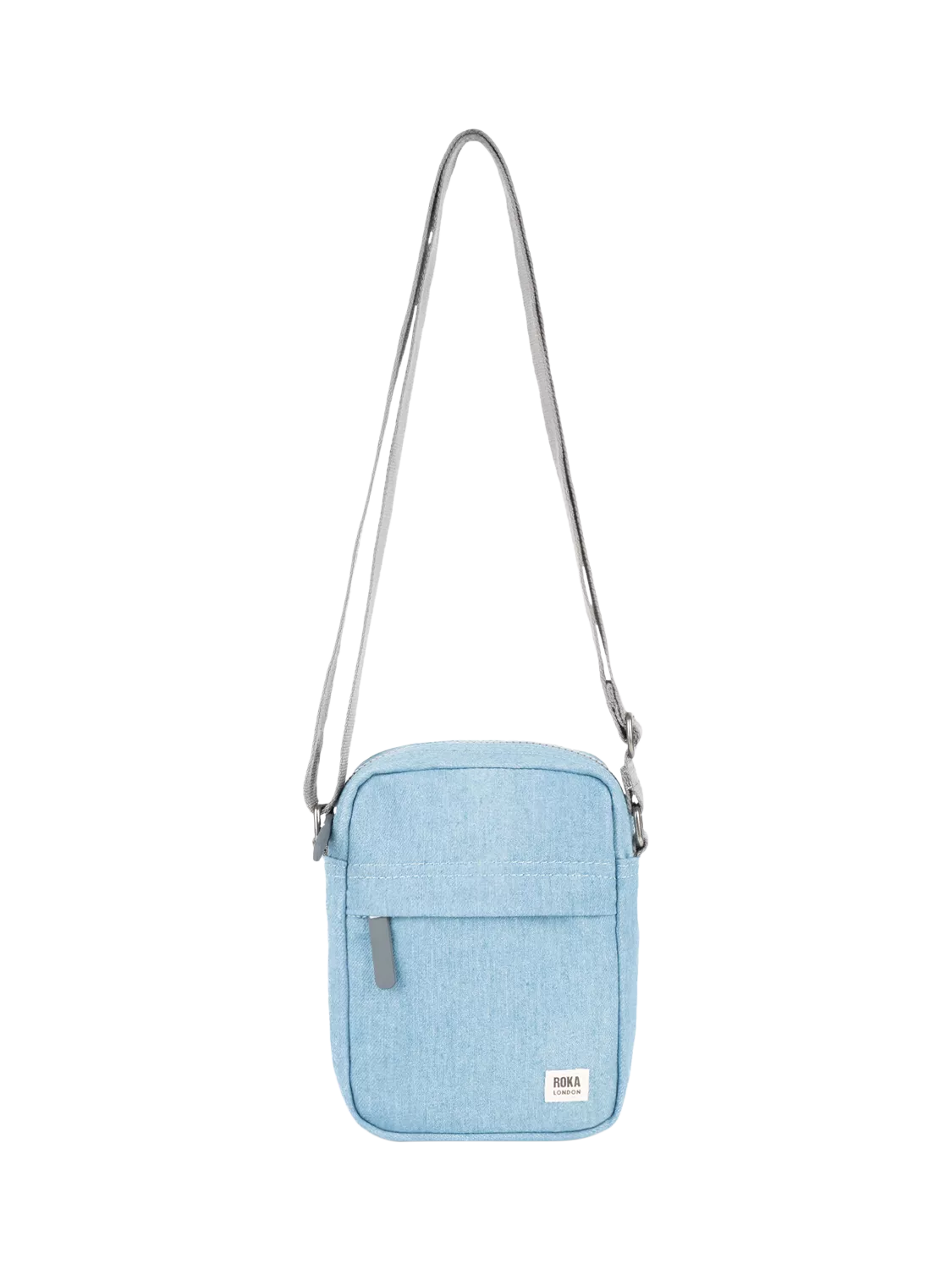 ROKA London crossbody bag blue recycled nylon, UK version