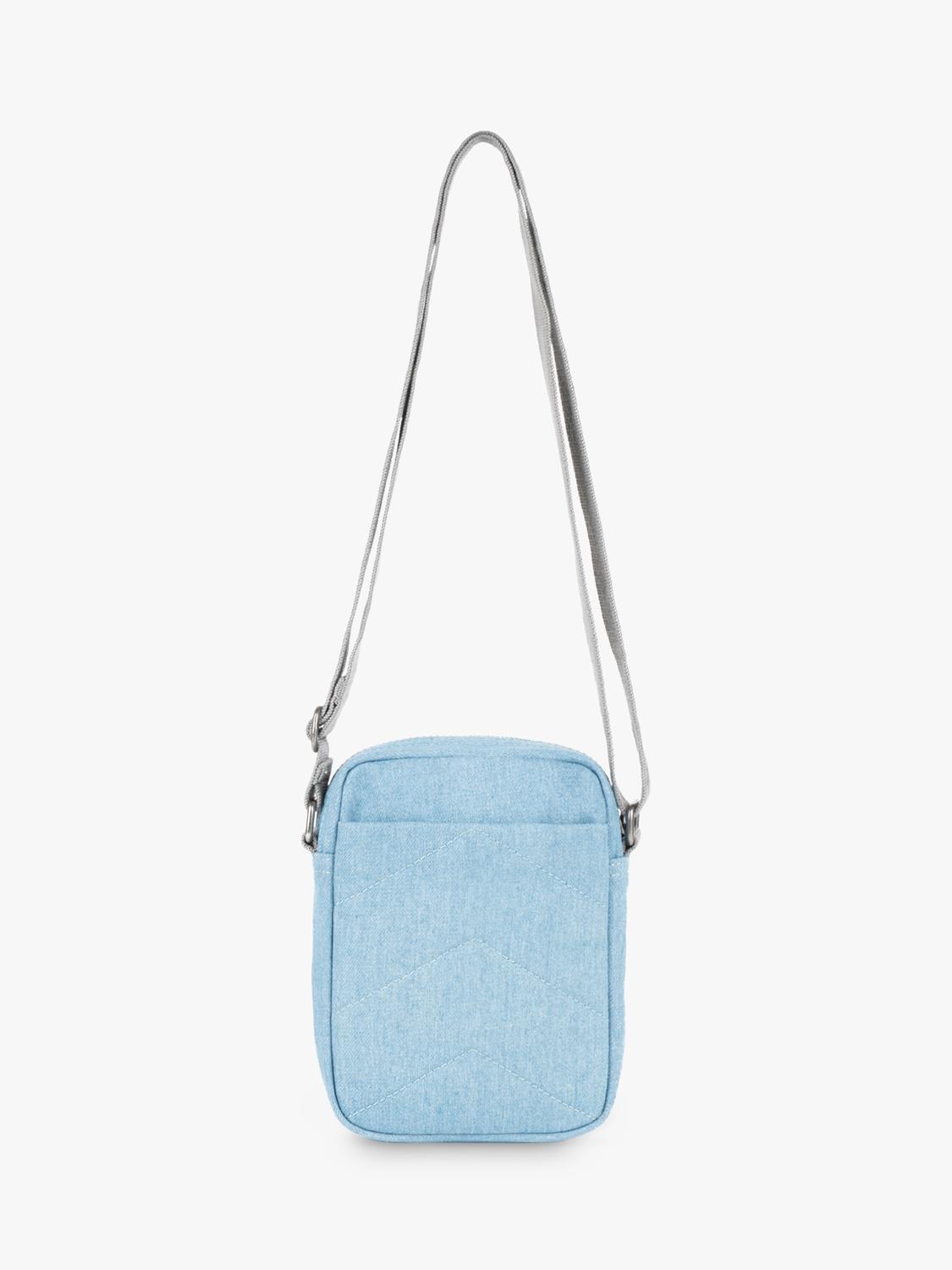 ROKA London crossbody bag blue recycled nylon, UK version