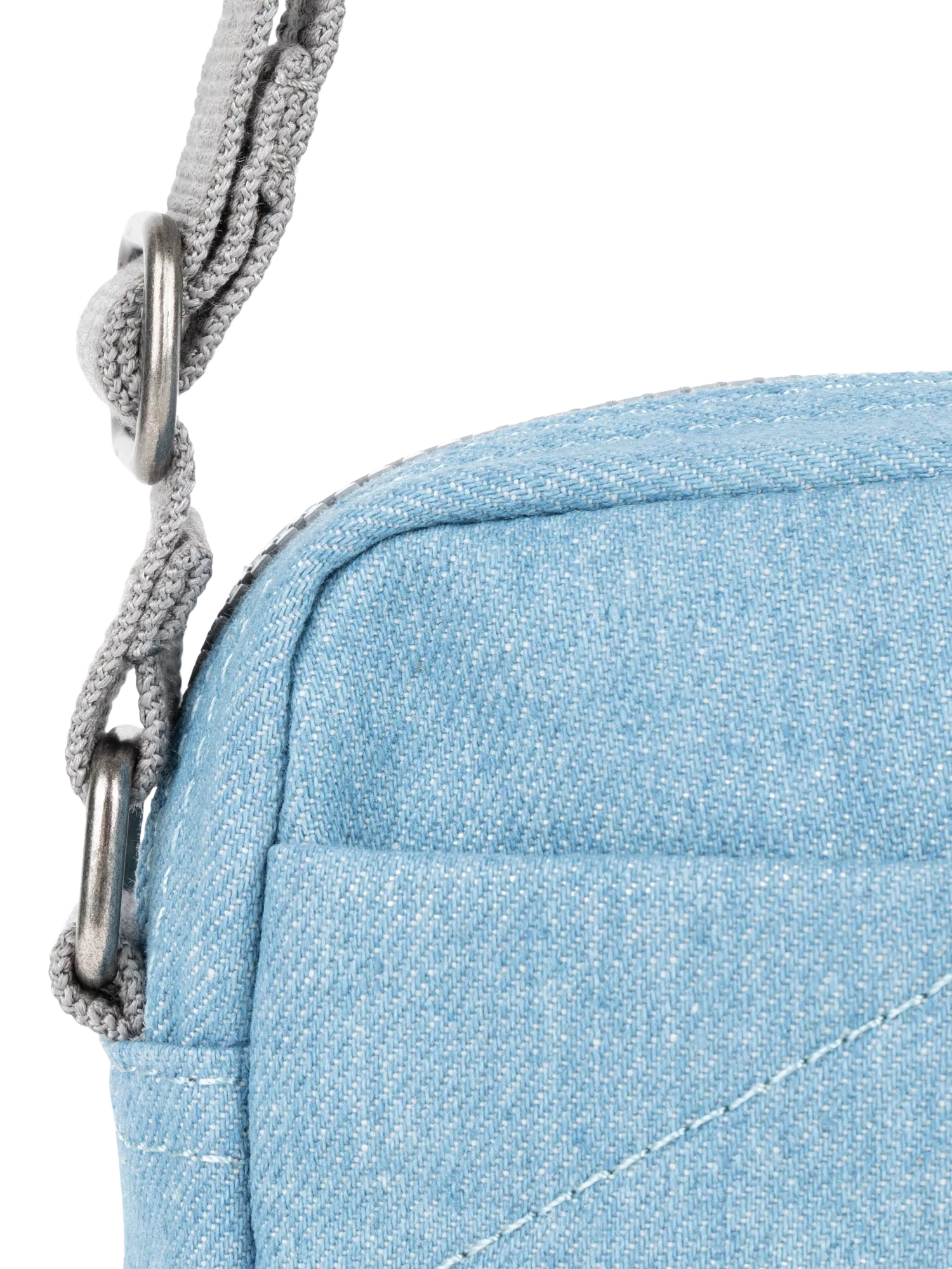 ROKA London crossbody bag blue recycled nylon, UK version