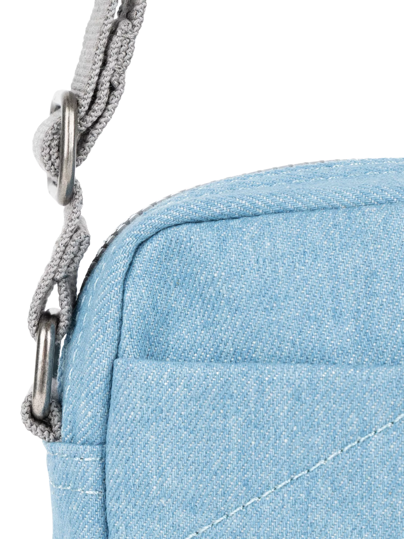 ROKA London crossbody bag blue recycled nylon, UK version