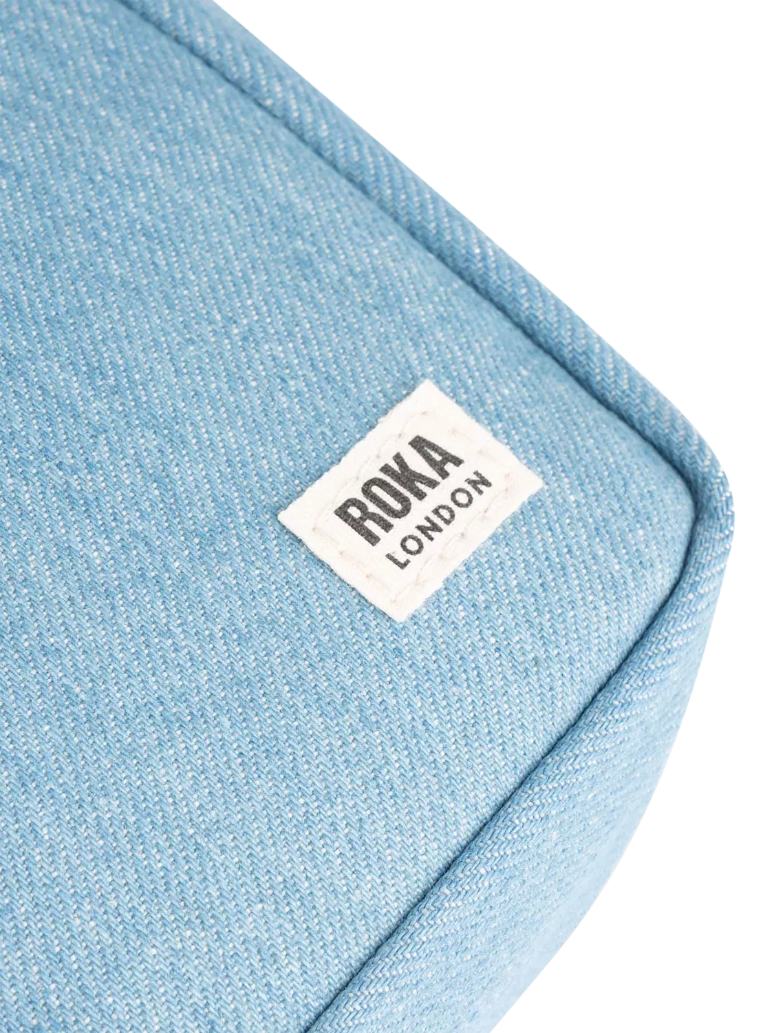 ROKA London crossbody bag blue recycled nylon, UK version