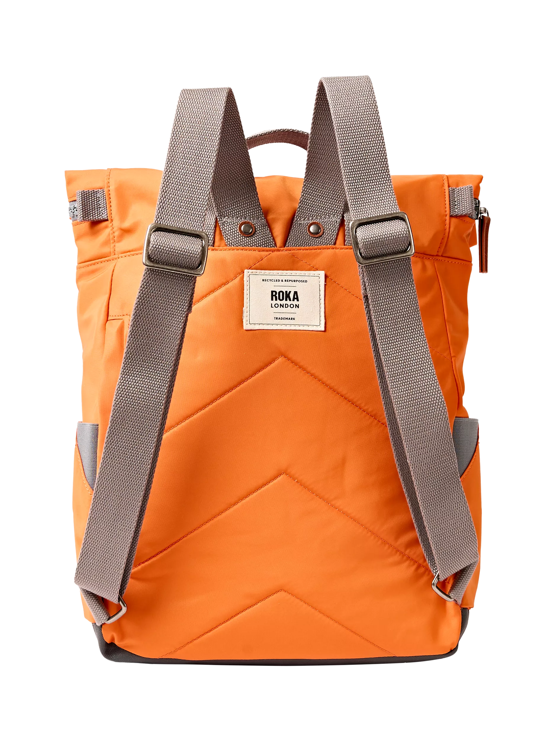 ROKA London Canfield B backpack Jaffa Orange 15L (British brand)