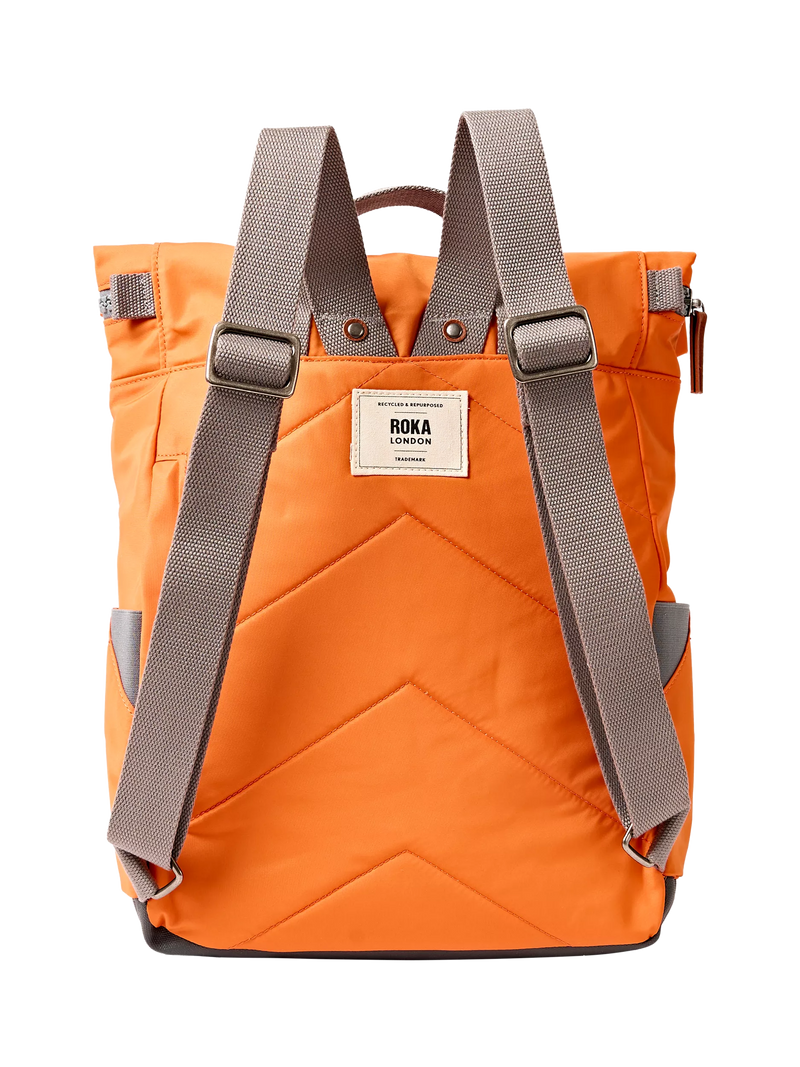 ROKA London Canfield B backpack Jaffa Orange 15L (British brand)