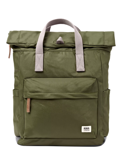 John Lewis ROKA London Canfield Medium Backpack 15L Green- Buy online at McGrocer