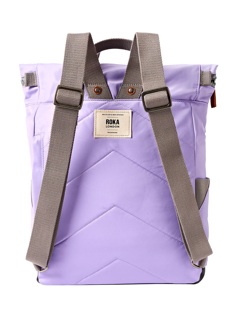 ROKA London Medium Canfield B backpack 15L Thistle Bloom, imported from the UK