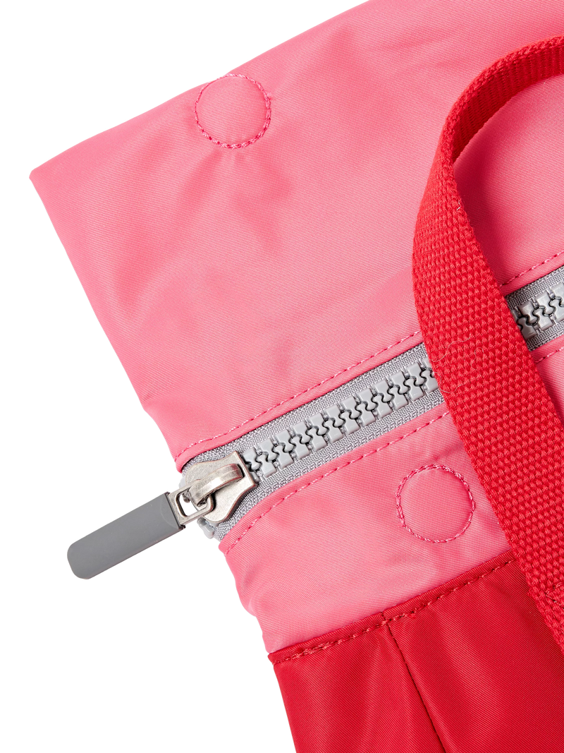ROKA London Small Canfield B backpack red tonal 7L, imported from the UK