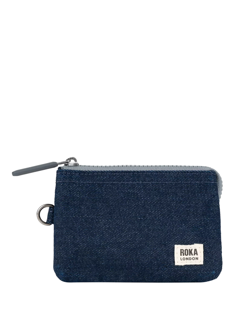 ROKA London Carnaby zipped wallet in canvas, UK version