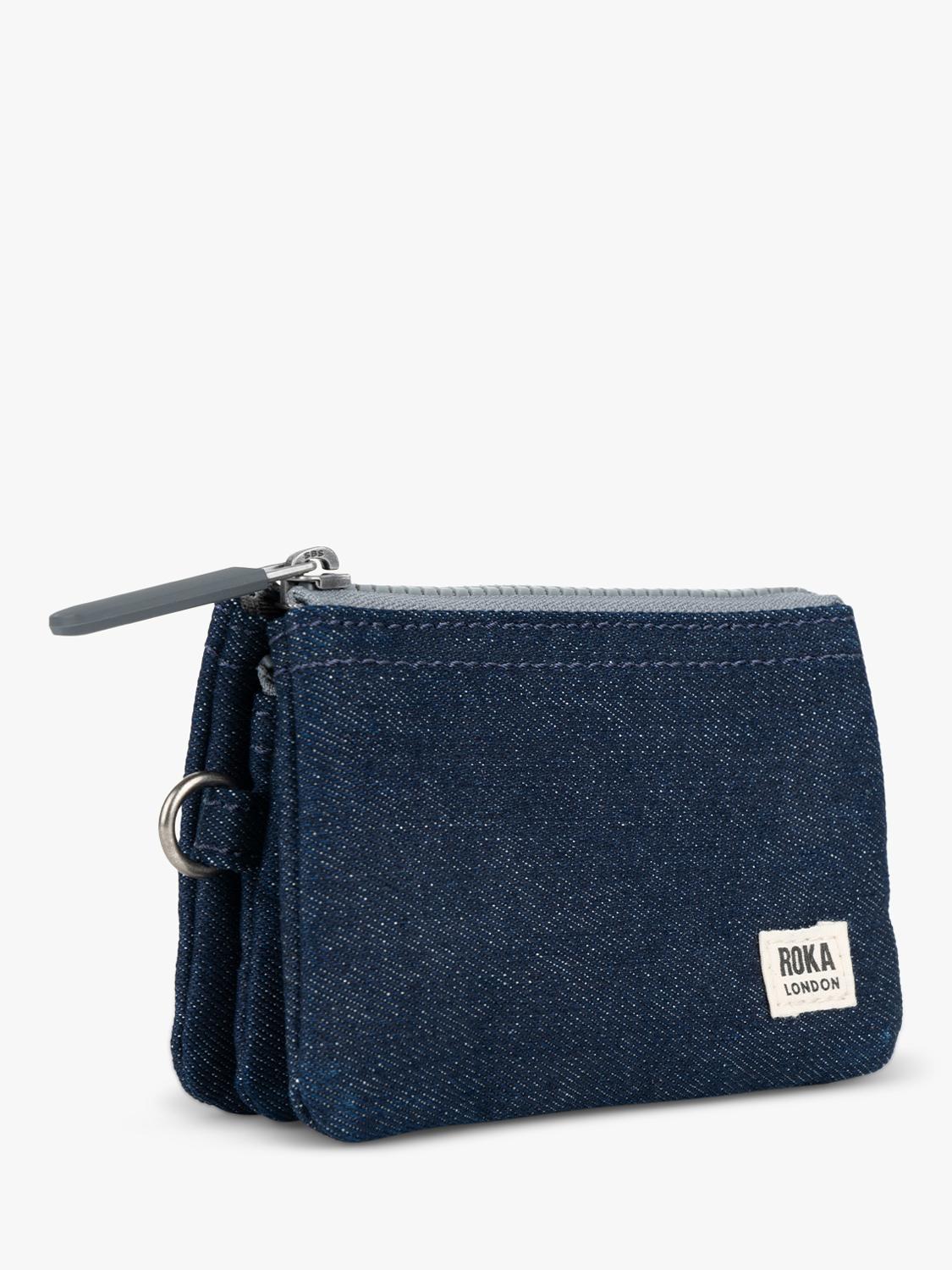 ROKA London Carnaby zipped wallet in canvas, UK version