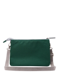 ROKA London green crossbody bag in recycled canvas, UK version