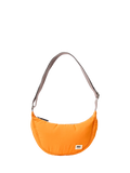 ROKA London Farringdon Taslon Half Moon Shoulder Bag, Jaffa Orange