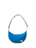 ROKA London Farringdon Taslon Half Moon Shoulder Bag, Malibu Blue