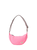 ROKA London Farringdon Taslon Half Moon Shoulder Bag, Pink Lemonade