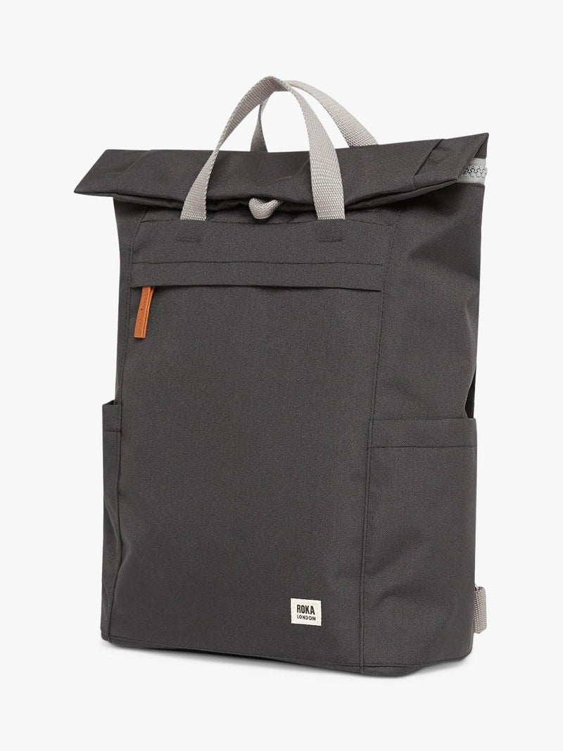 ROKA London Finchley Large 20 litre canvas backpack (British brand)