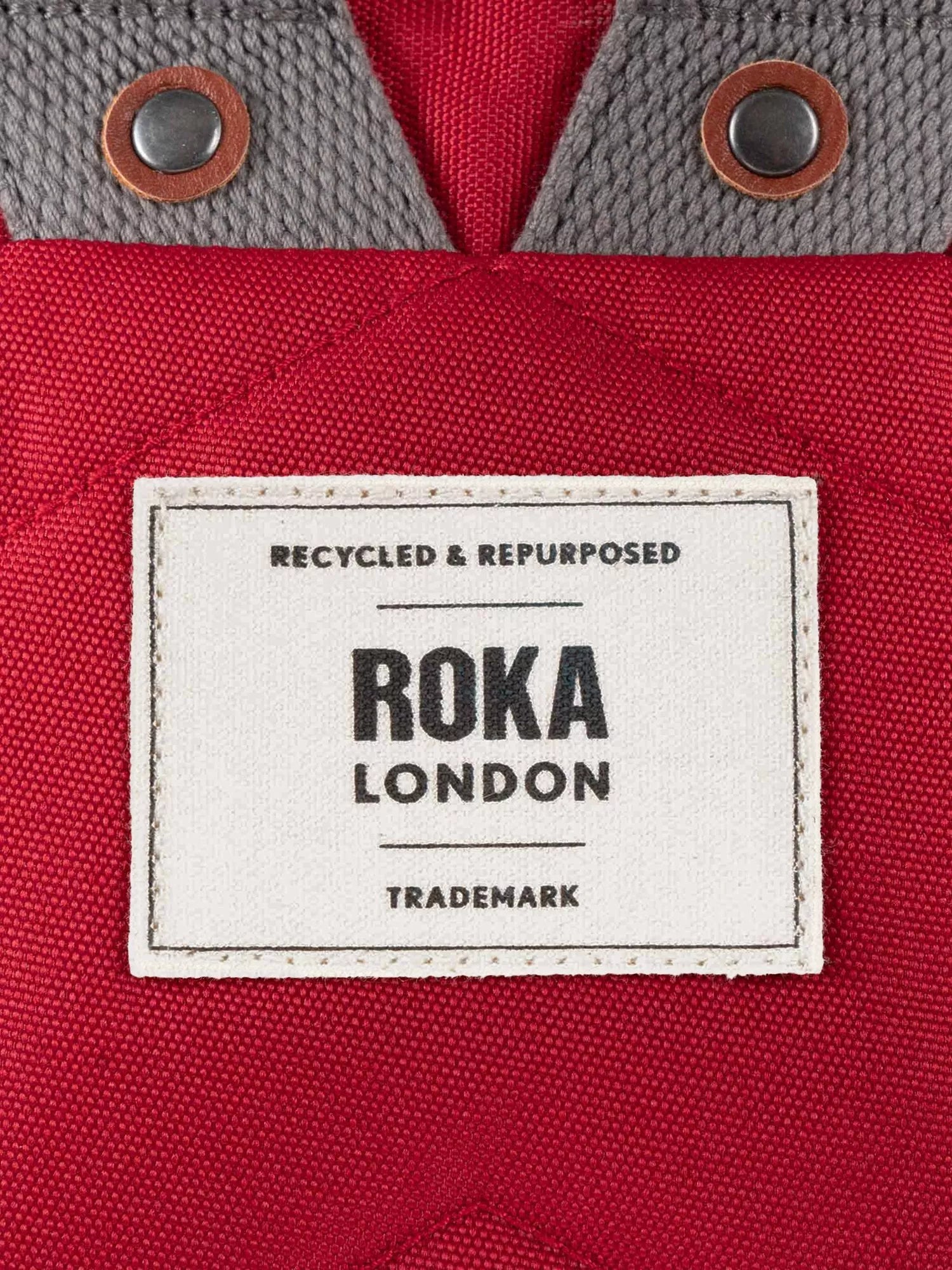 ROKA London Finchley medium backpack 15L red (British brand)