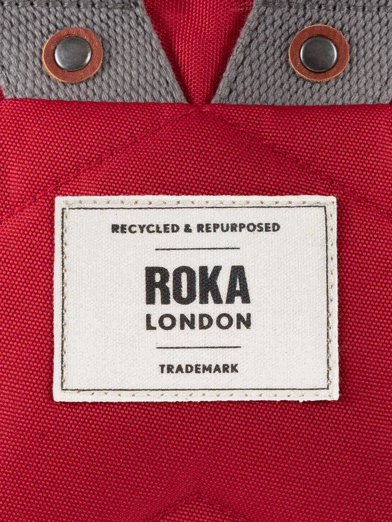 ROKA London Finchley medium backpack 15L red (British brand)
