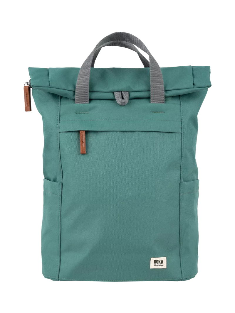ROKA London backpack Finchley medium 15L green - British product