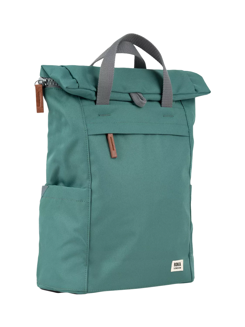 ROKA London backpack Finchley medium 15L green - British product