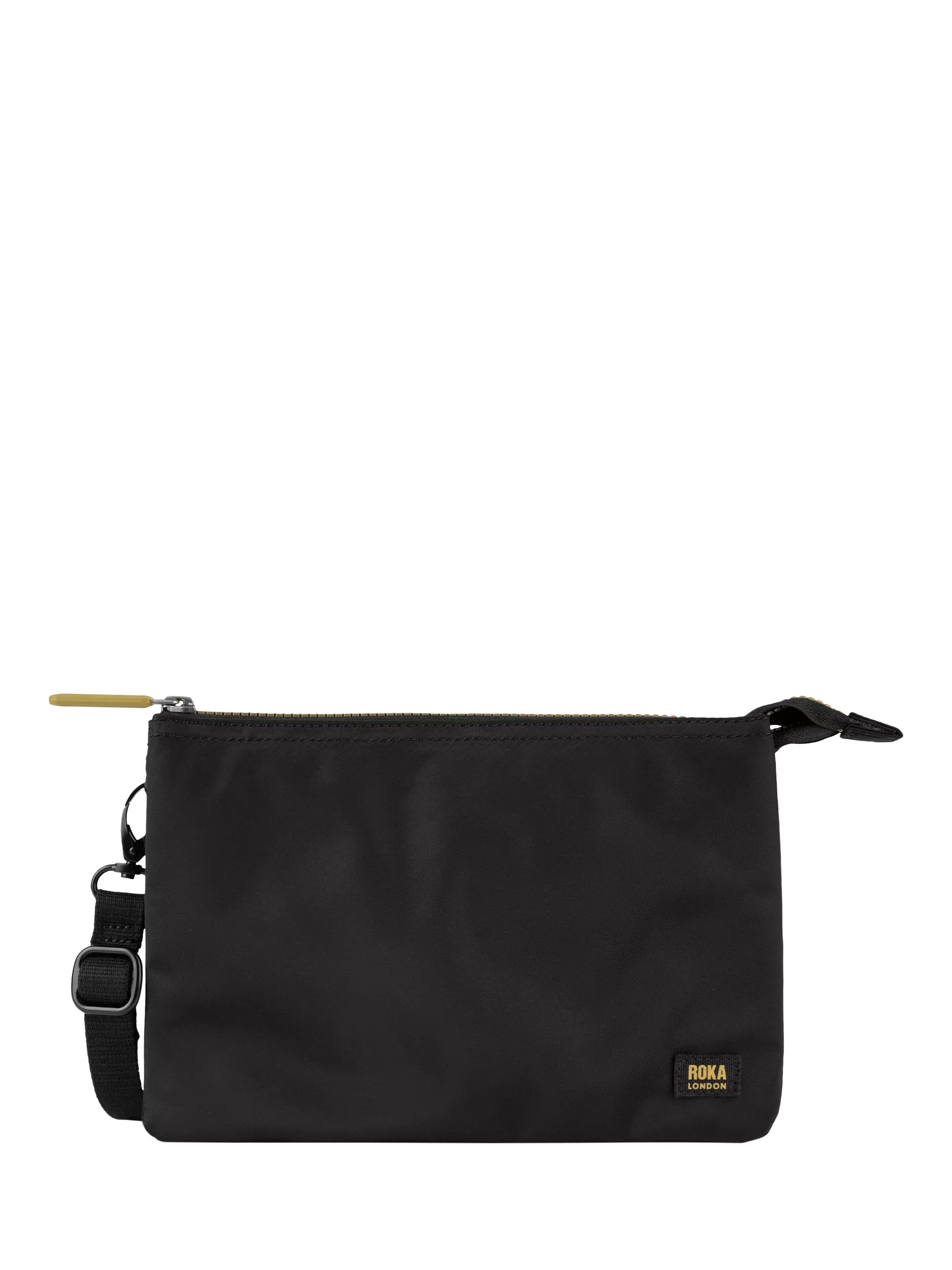 ROKA London Carnaby crossbody bag in black (British brand)