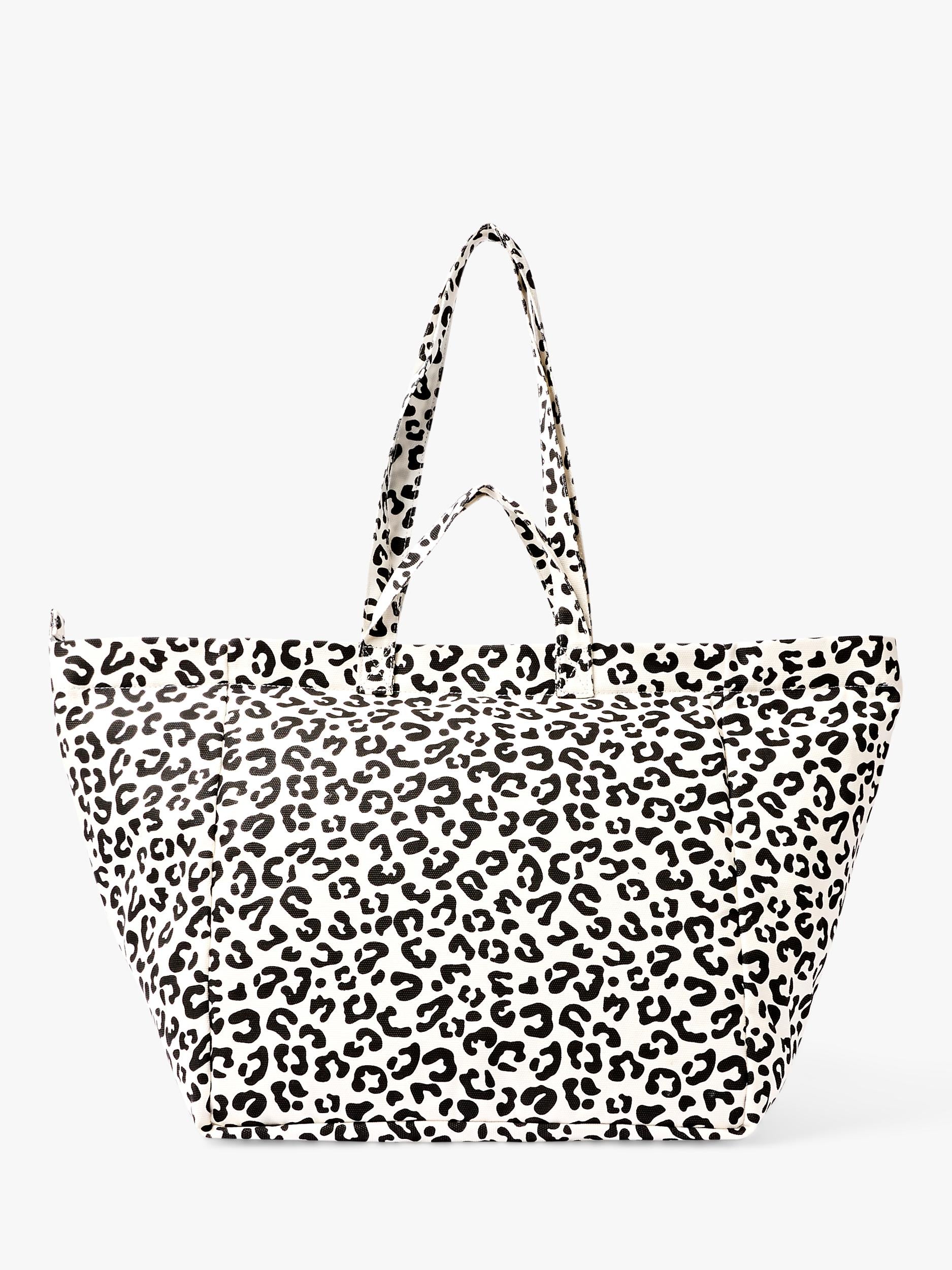 ROKA London oversized tote bag multi animal print cotton canvas - British product