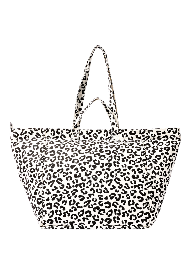 ROKA London oversized tote bag multi animal print cotton canvas - British product