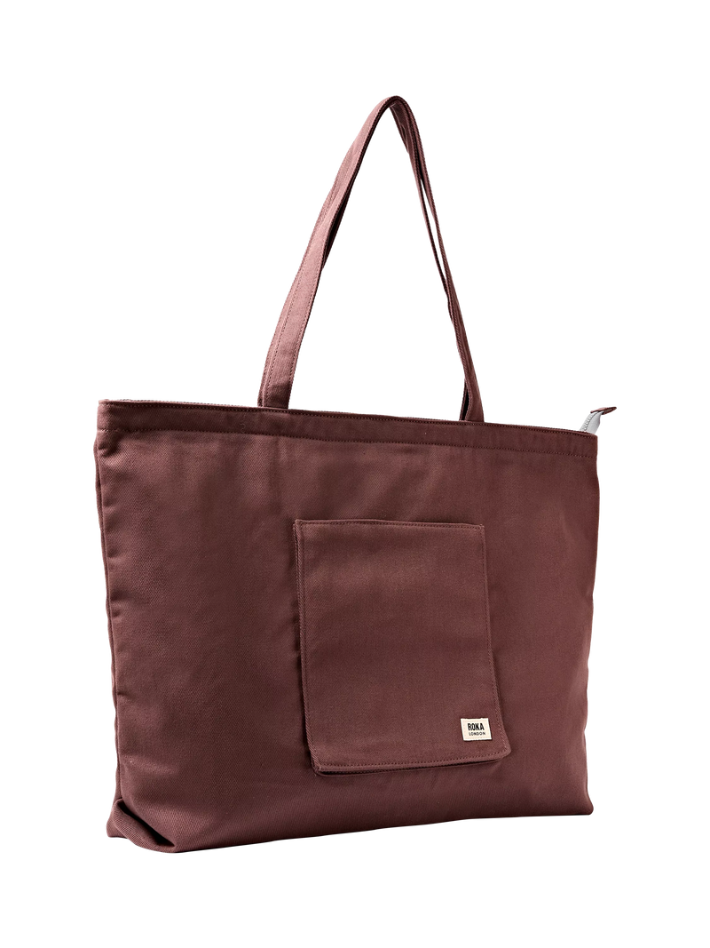 ROKA London Portobello tote bag Cocoa - British product