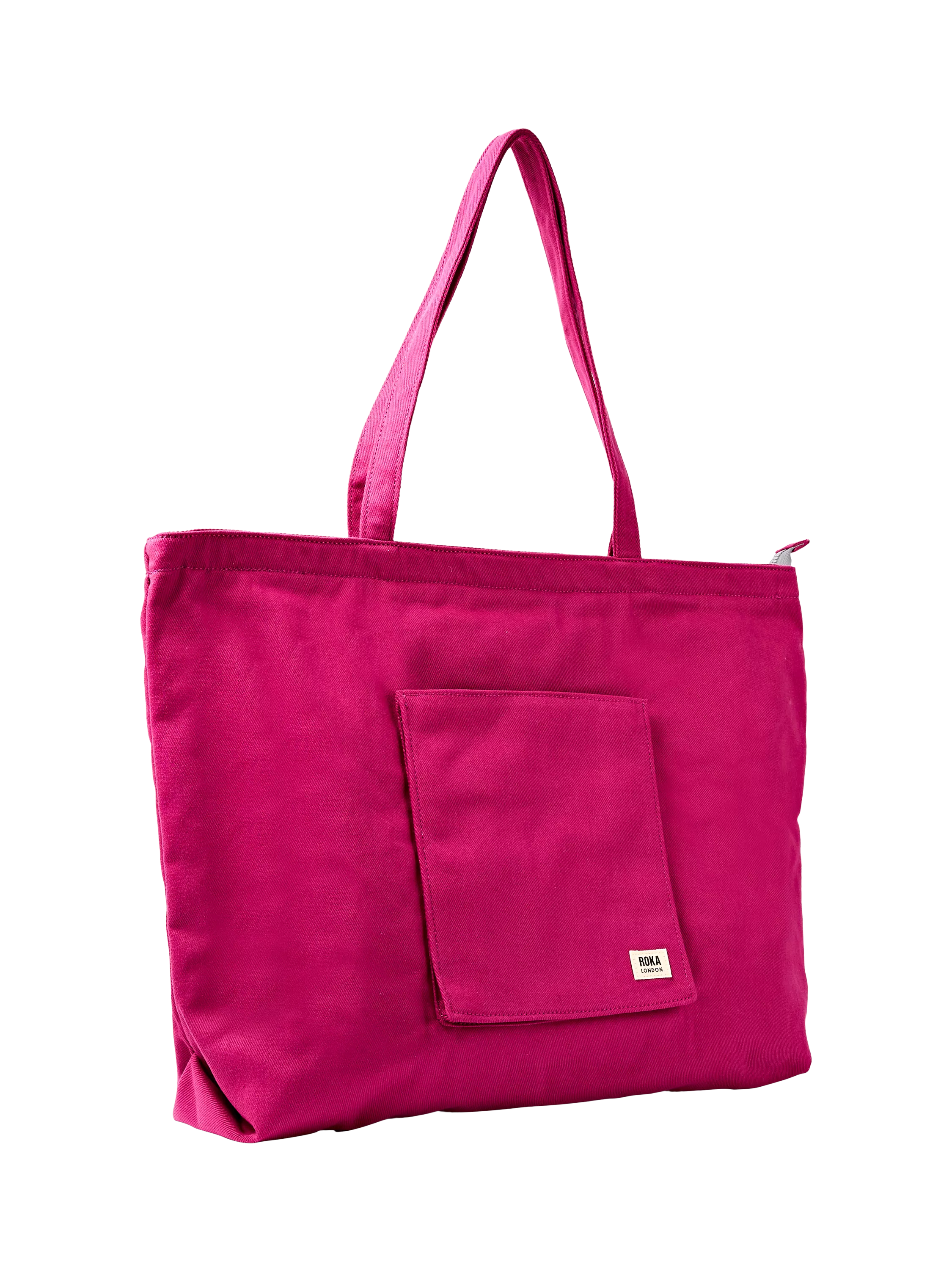 ROKA London Portobello tote bag Granita Red - British product