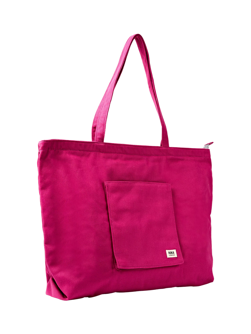 ROKA London Portobello tote bag Granita Red - British product