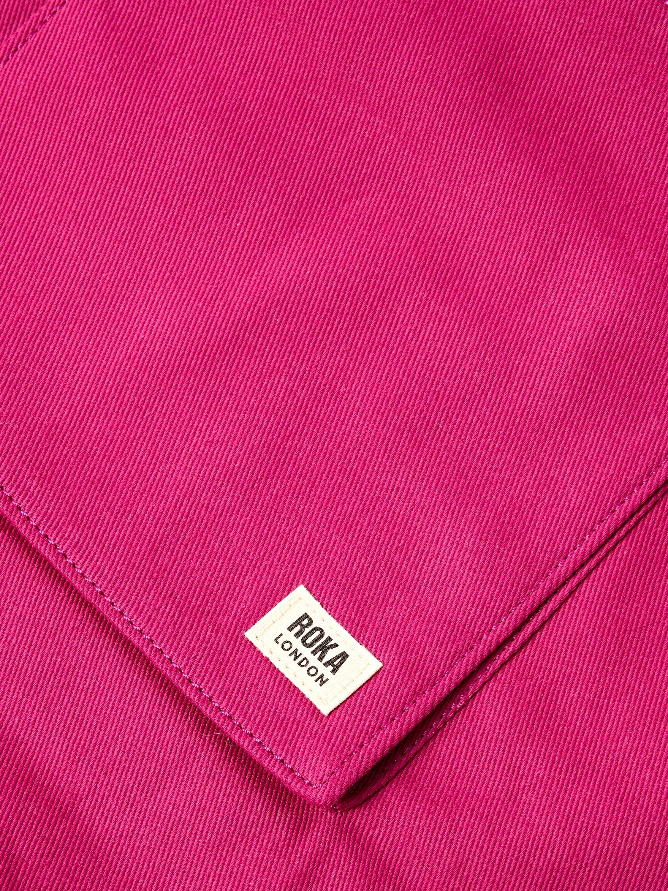ROKA London Portobello tote bag Granita Red - British product