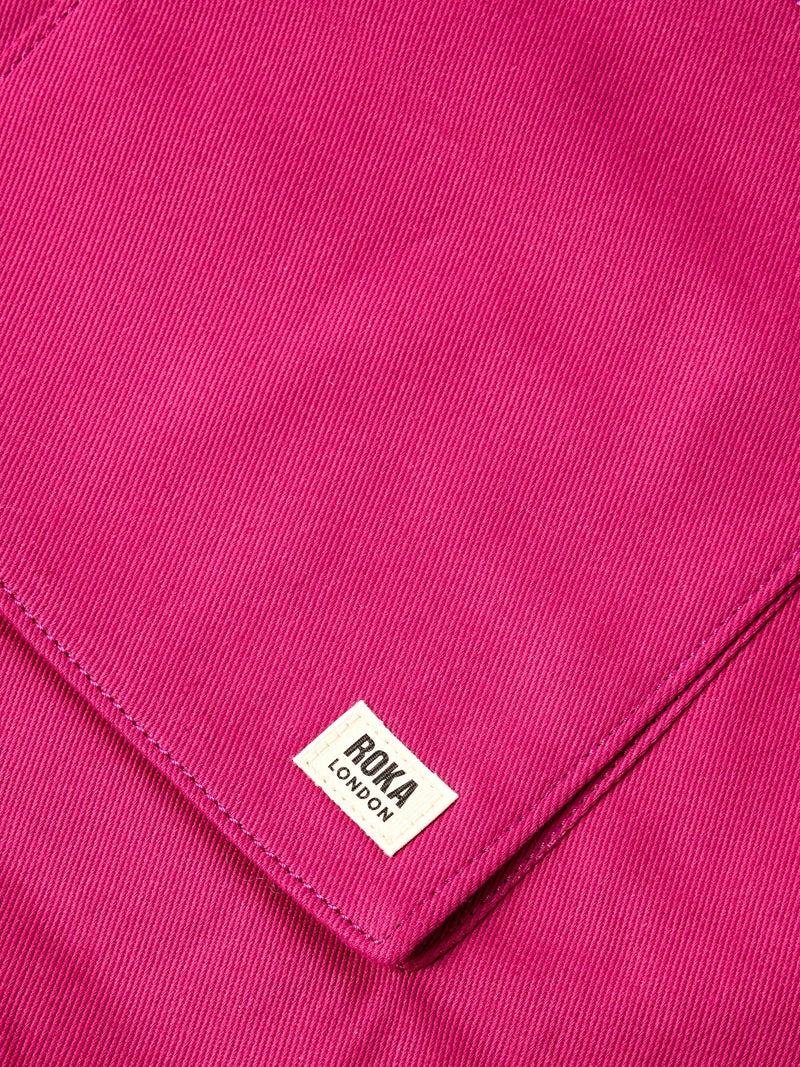 ROKA London Portobello tote bag Granita Red - British product