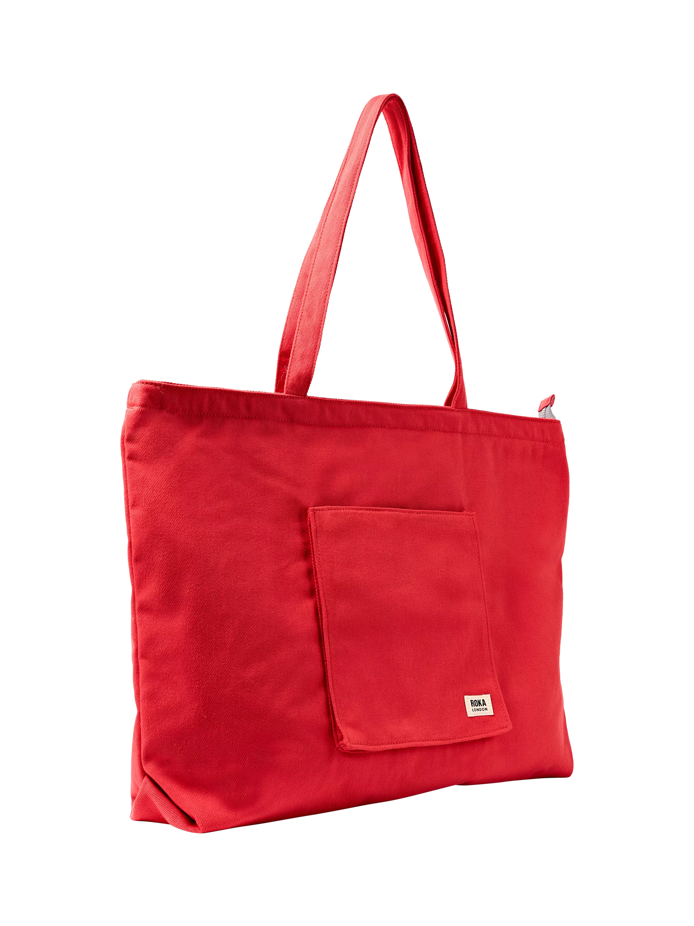 ROKA London Portobello tote bag scarlet, British brand
