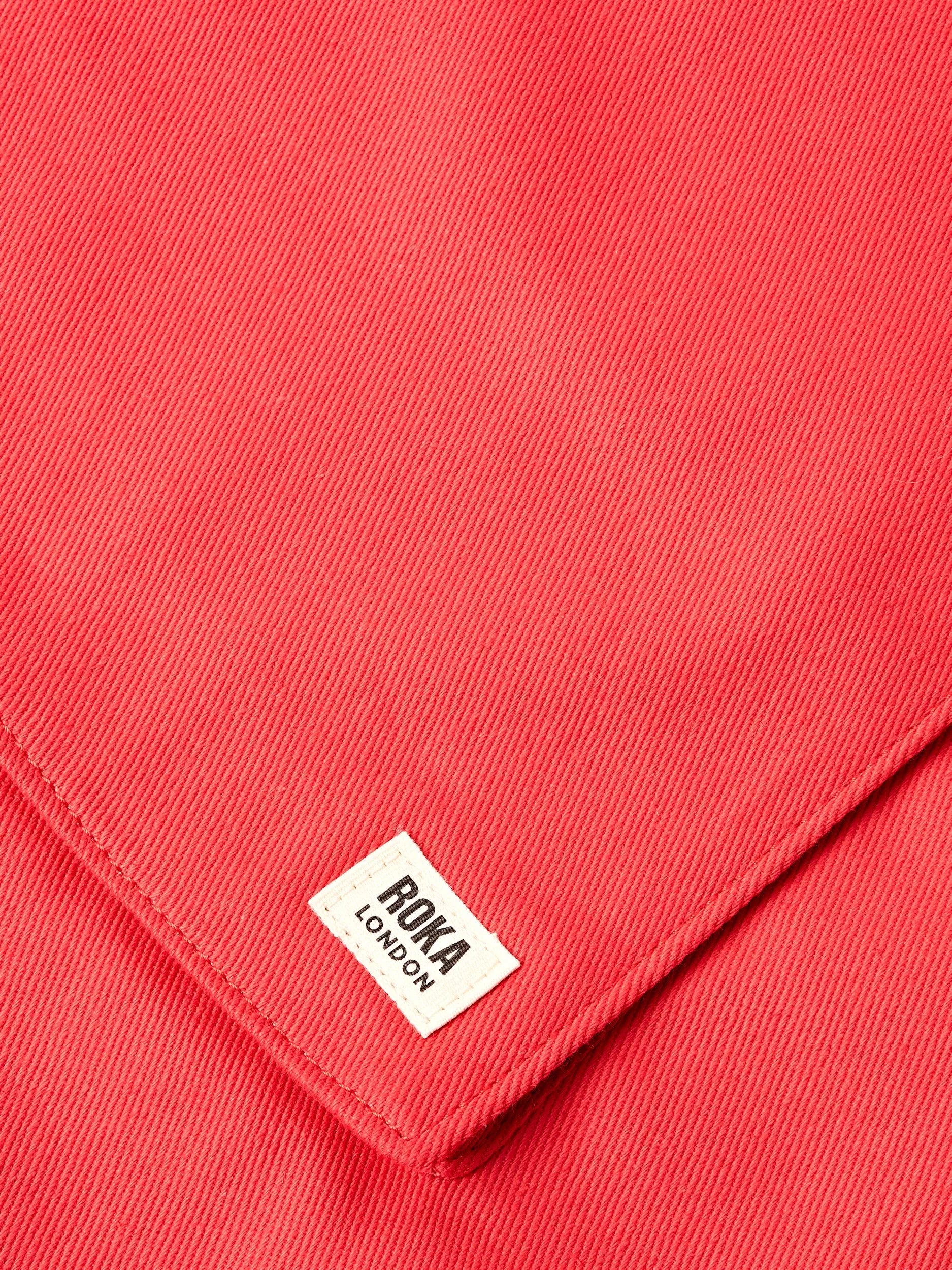 ROKA London Portobello tote bag scarlet, British brand