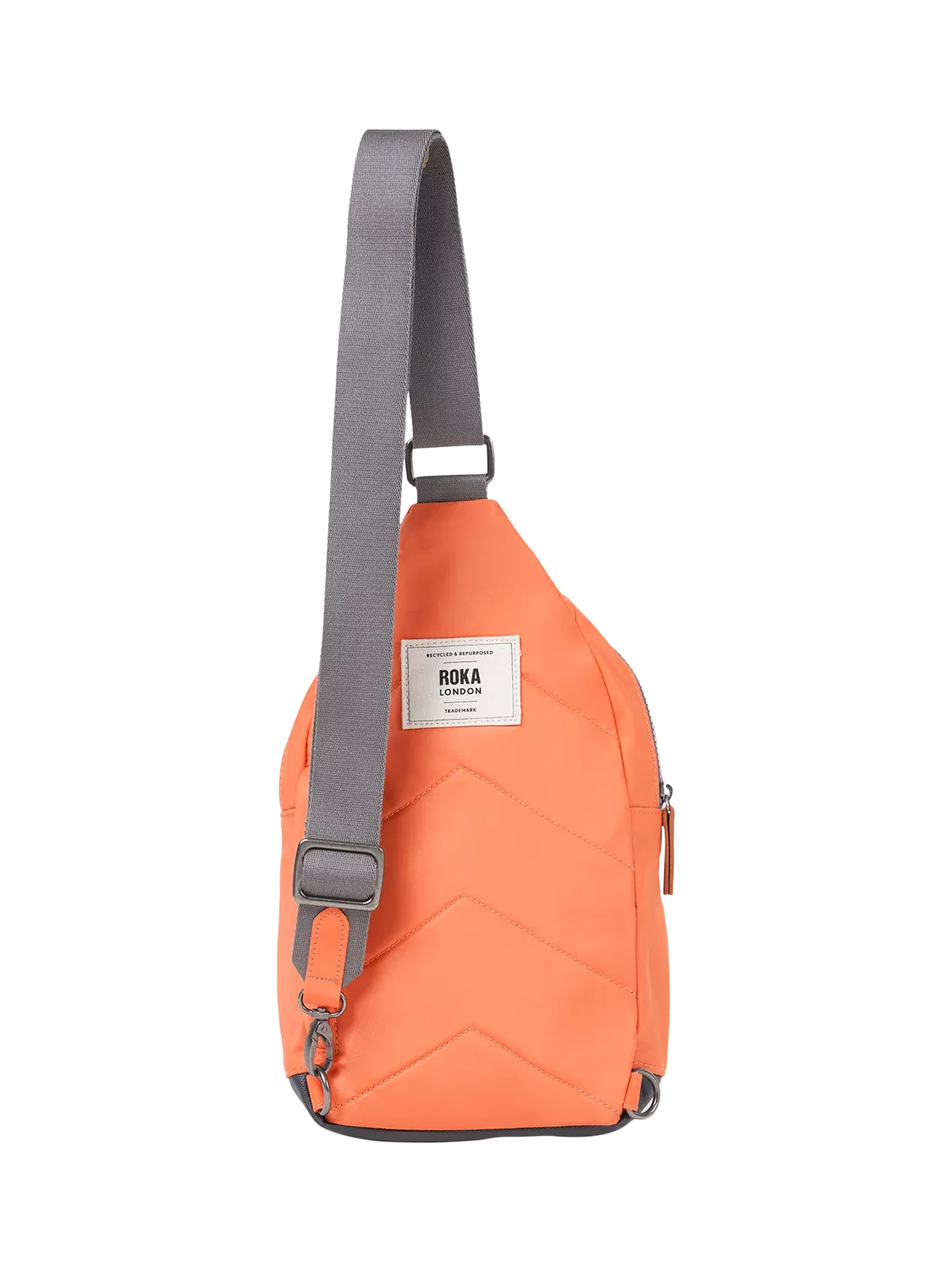 ROKA London Willesden crossbody bag orange, imported from the UK