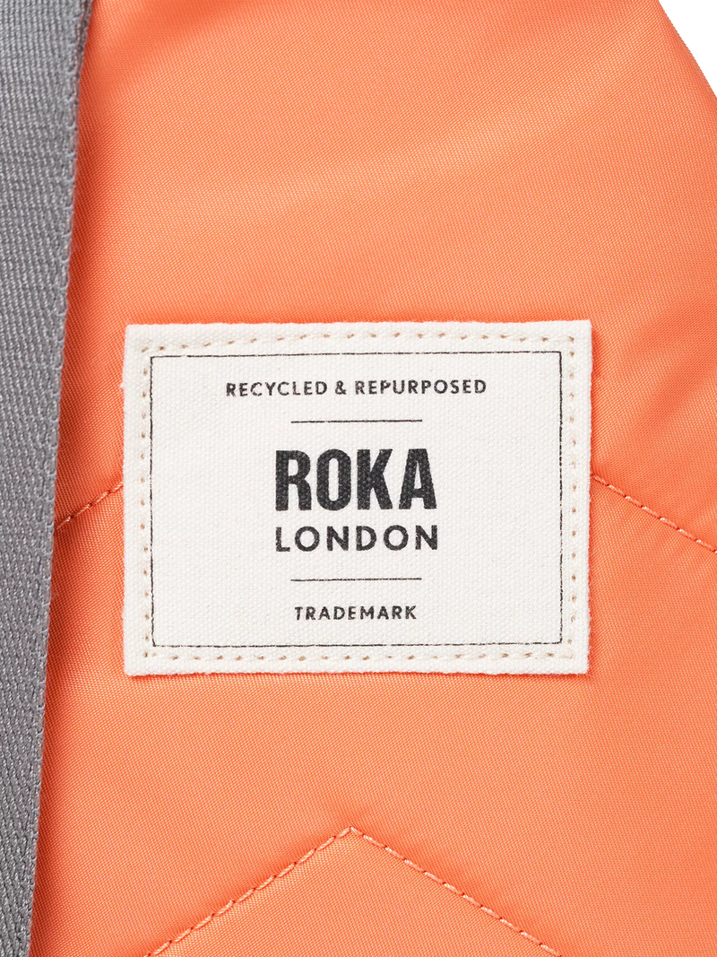 ROKA London Willesden crossbody bag orange, imported from the UK