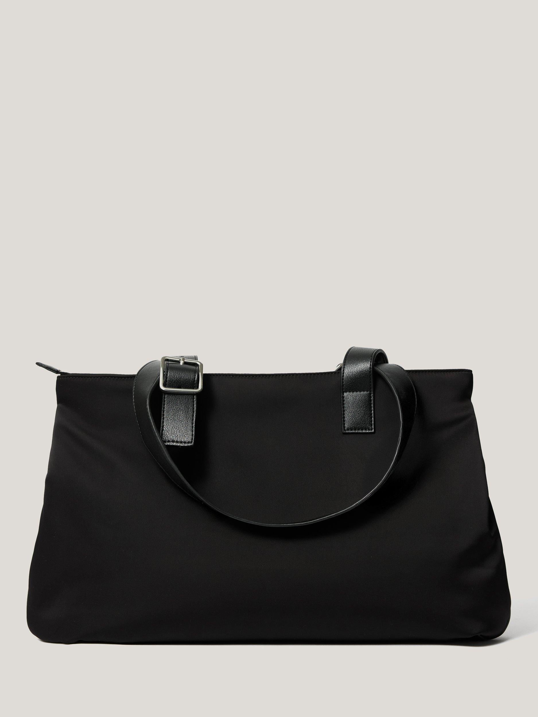 Jigsaw black padded tote bag with adjustable strap (British brand)