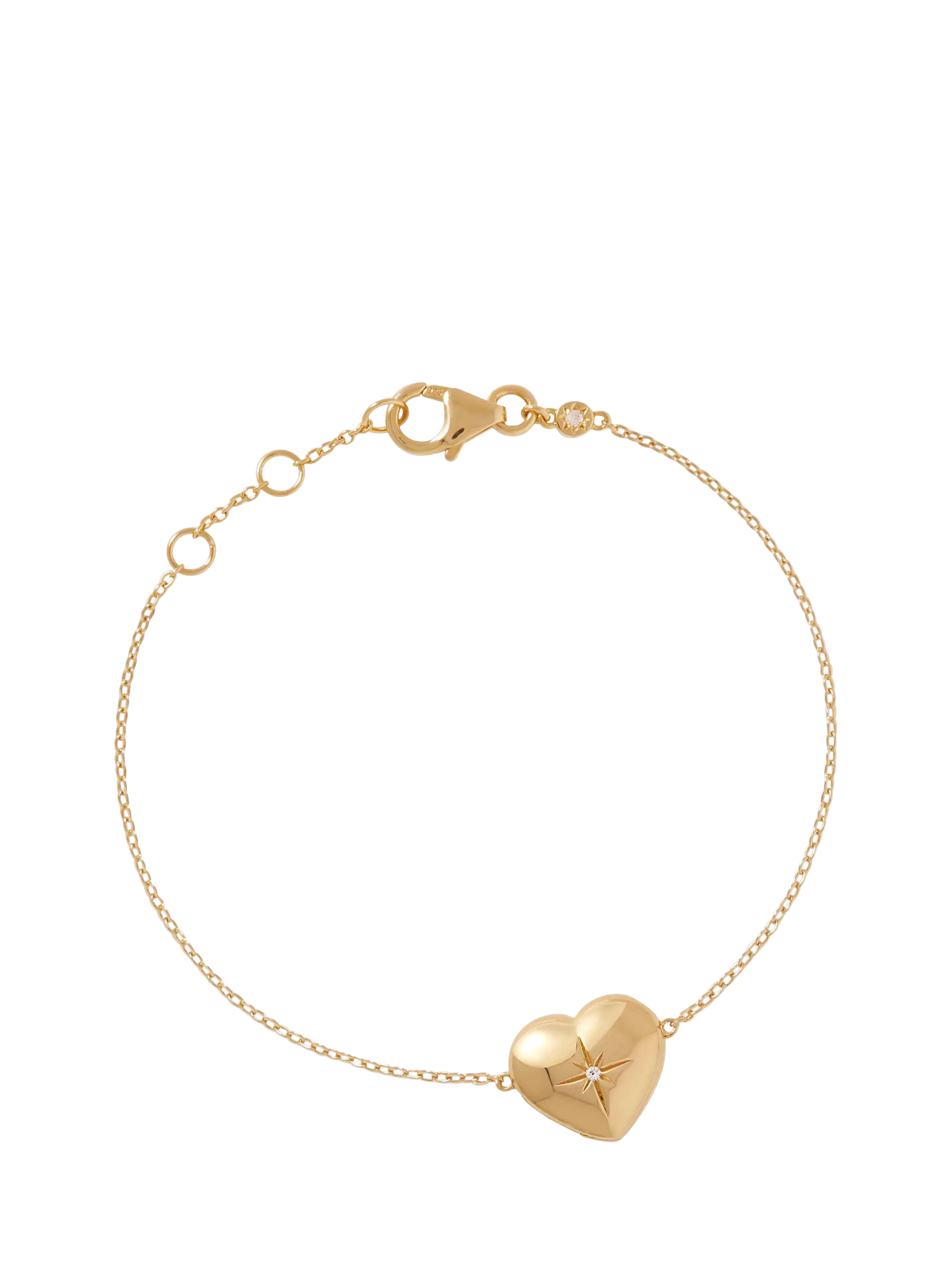 Astley Clarke heart locket bracelet white sapphire (British brand)