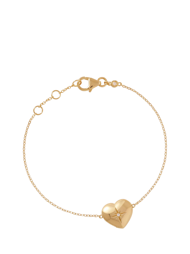 Astley Clarke heart locket bracelet white sapphire (British brand)