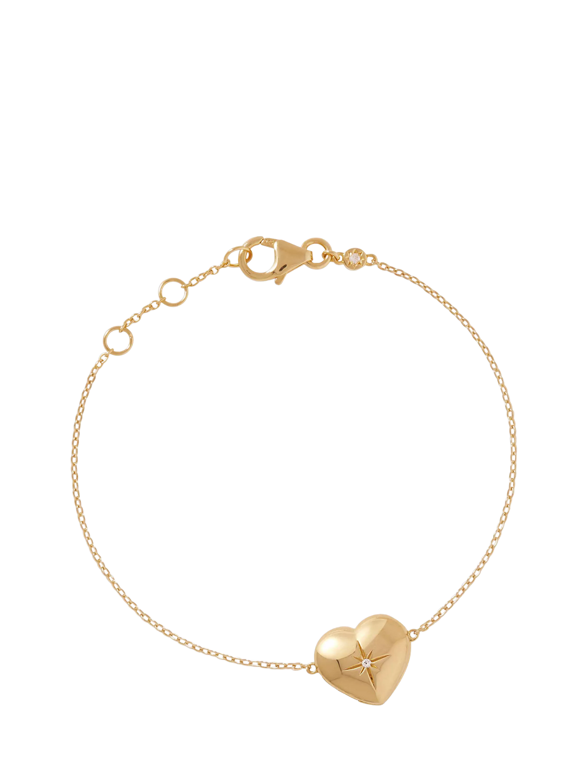 Astley Clarke heart locket bracelet white sapphire (British brand)