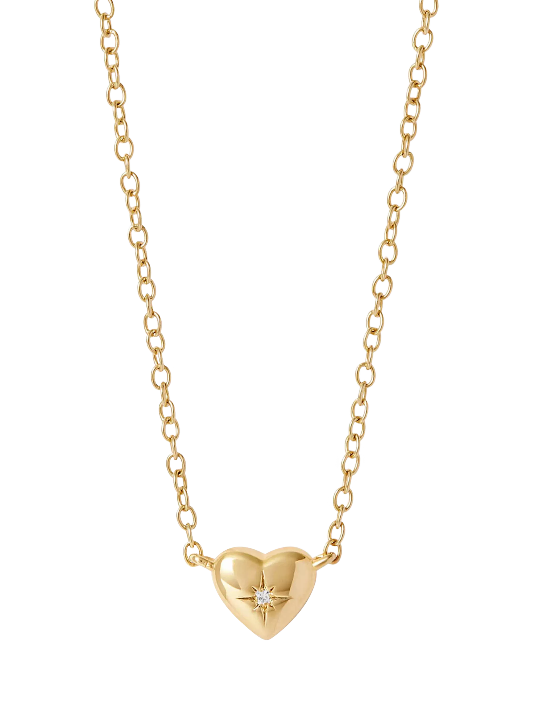 Astley Clarke white sapphire heart pendant necklace, imported from the UK