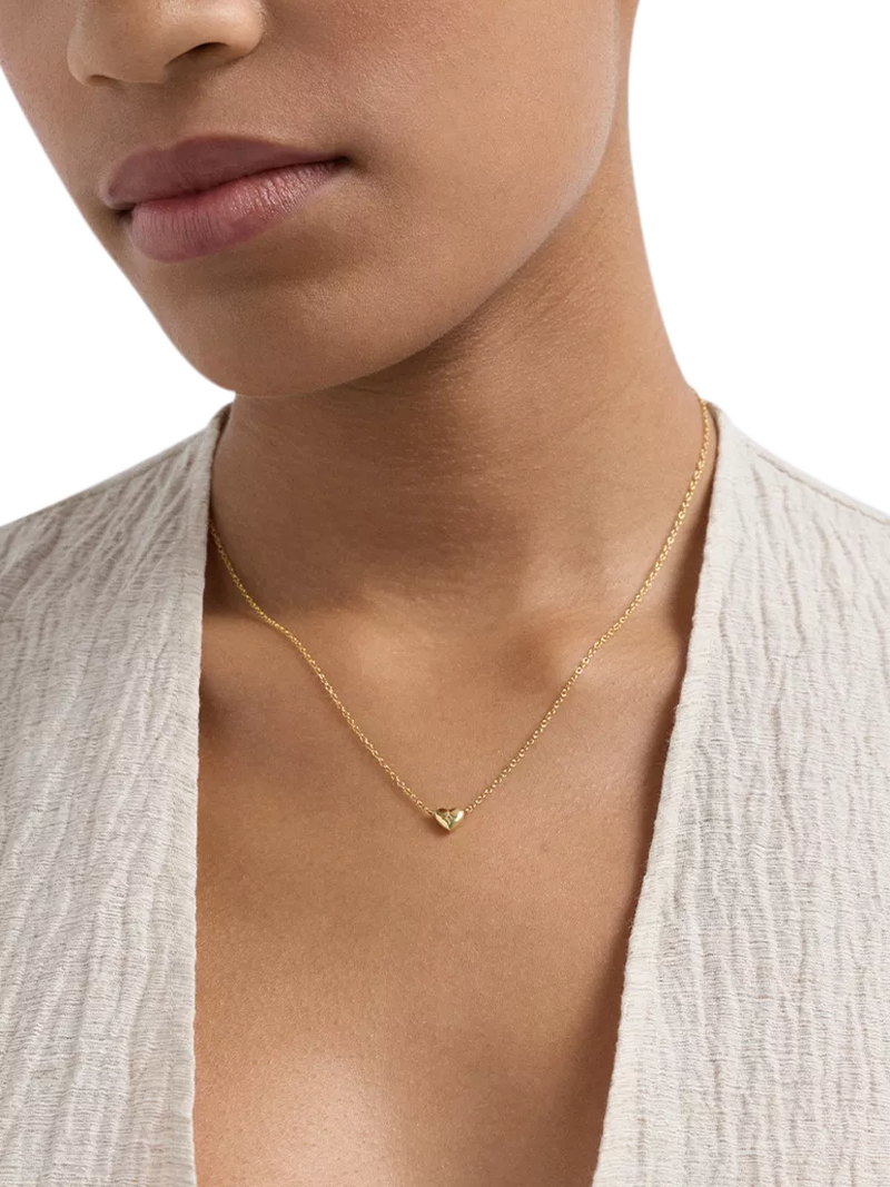 Astley Clarke white sapphire heart pendant necklace, imported from the UK