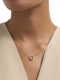 Astley Clarke horseshoe pendant gold vermeil white sapphire, imported from the UK