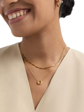 Astley Clarke horseshoe pendant gold vermeil white sapphire, imported from the UK