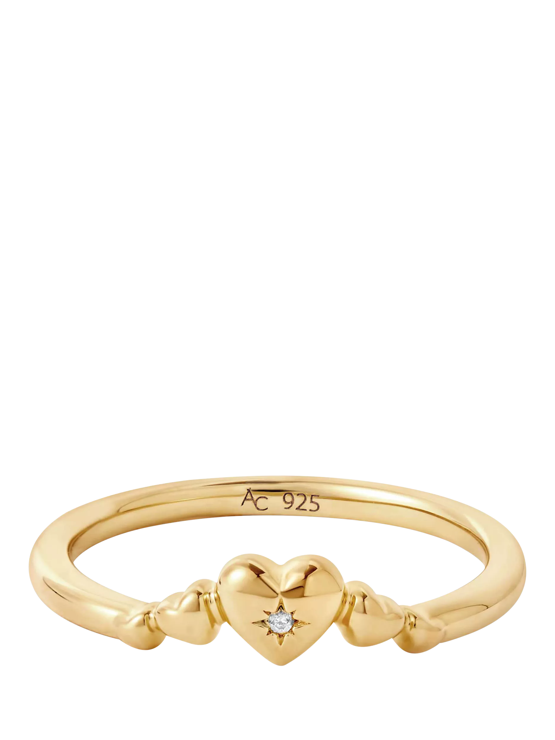 Astley Clarke Biography Heart Ring in Gold
