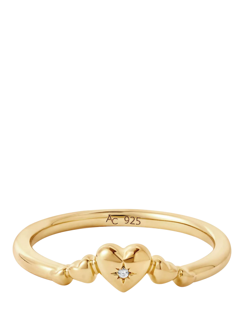 Astley Clarke Biography Heart Ring in Gold