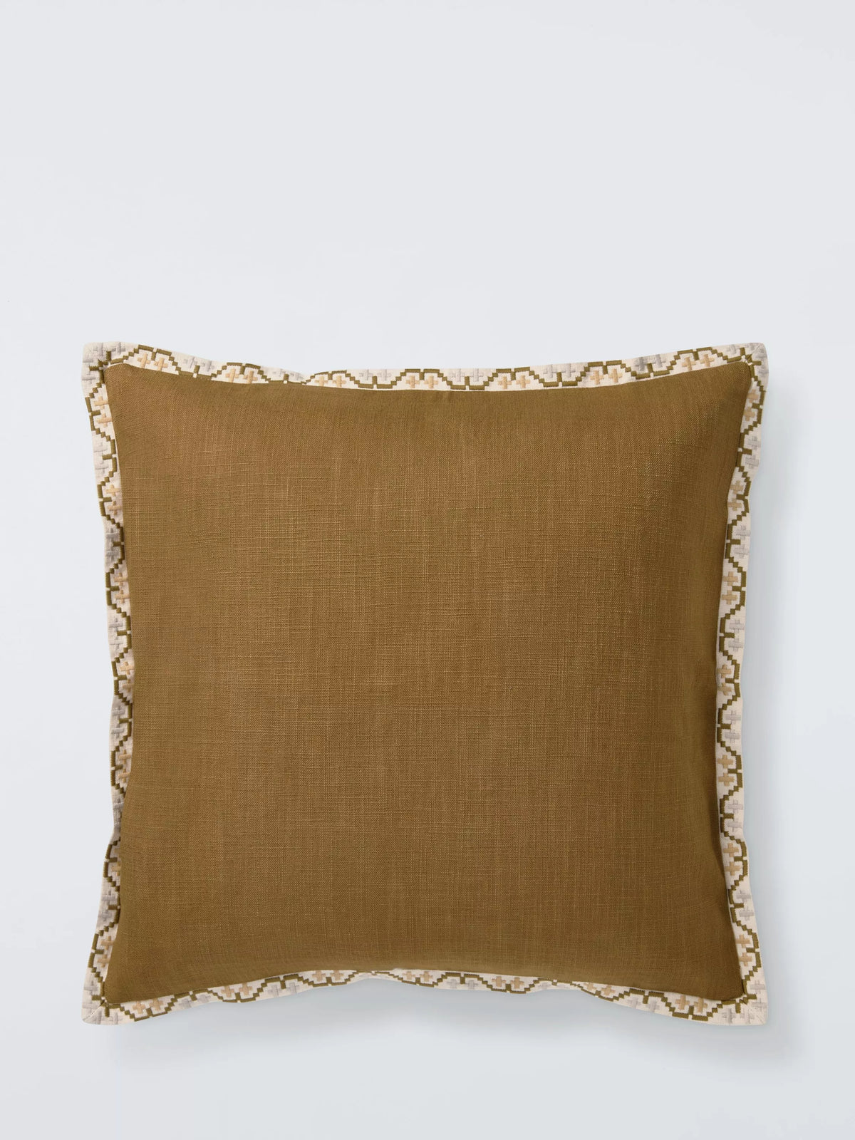 John Lewis embroidered border cushion 50x50cm (British brand)