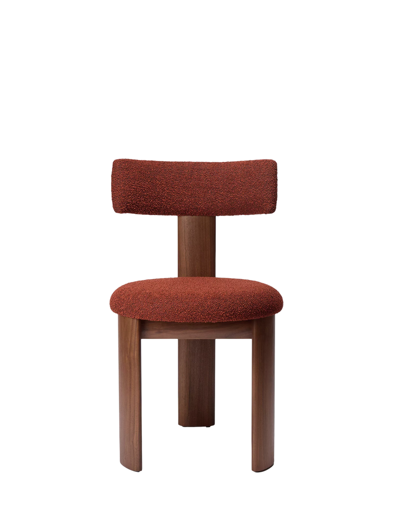 Conran Shop Pip dining chair walnut red boucle (British brand)