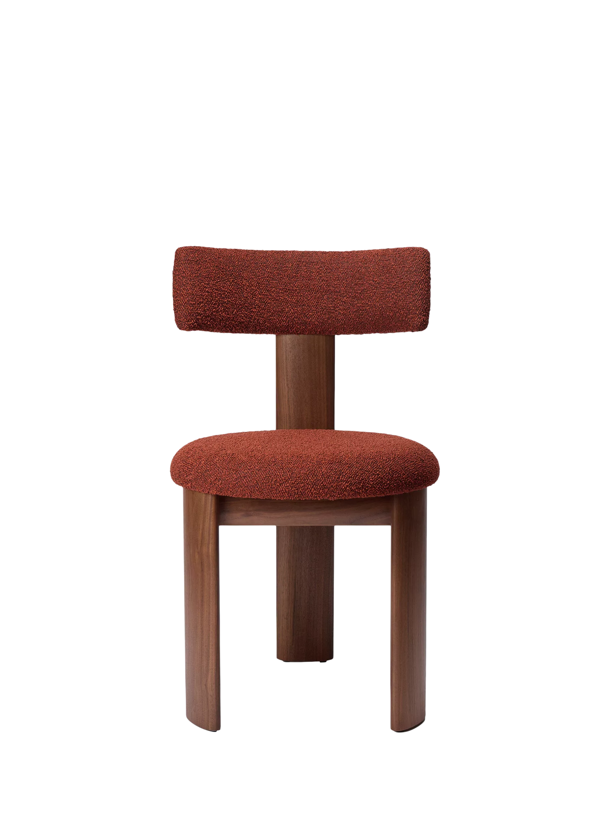 Conran Shop Pip dining chair walnut red boucle (British brand)