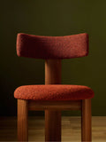 Conran Shop Pip dining chair walnut red boucle (British brand)