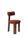 Conran Shop Pip dining chair walnut red boucle (British brand)