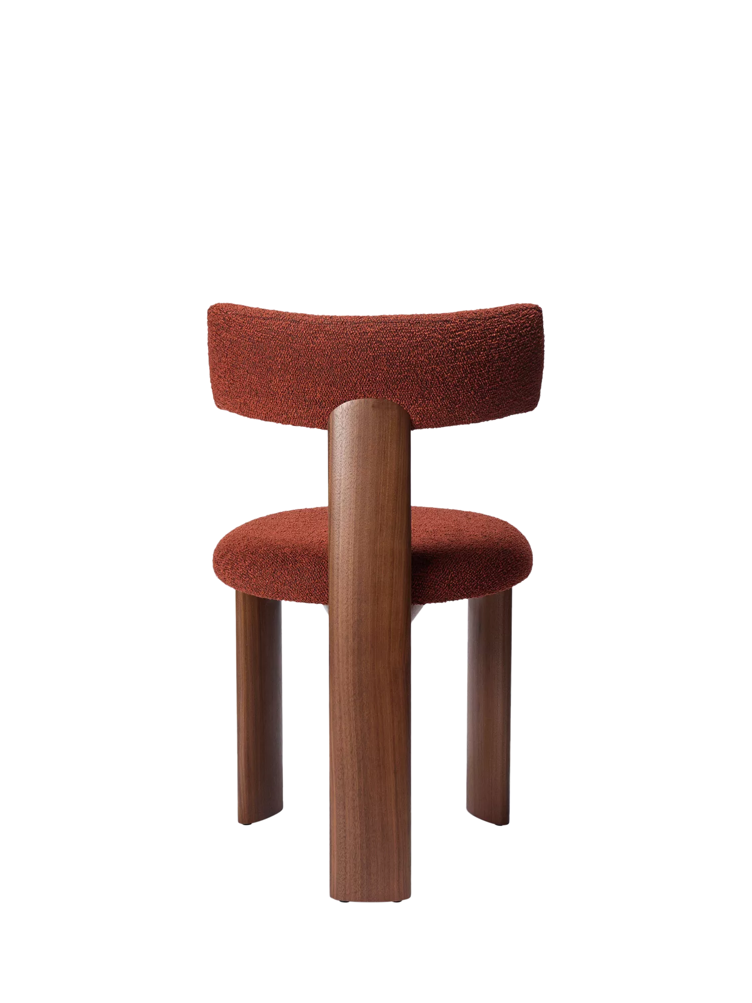 Conran Shop Pip dining chair walnut red boucle (British brand)