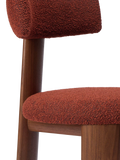 Conran Shop Pip dining chair walnut red boucle (British brand)